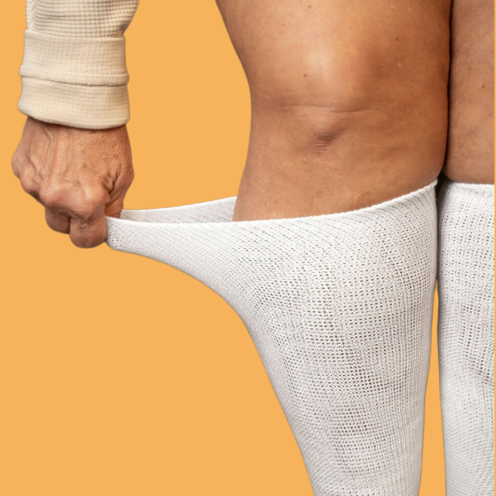 DiaFlow™ Diabetic Foot Care Acupressure Socks - White