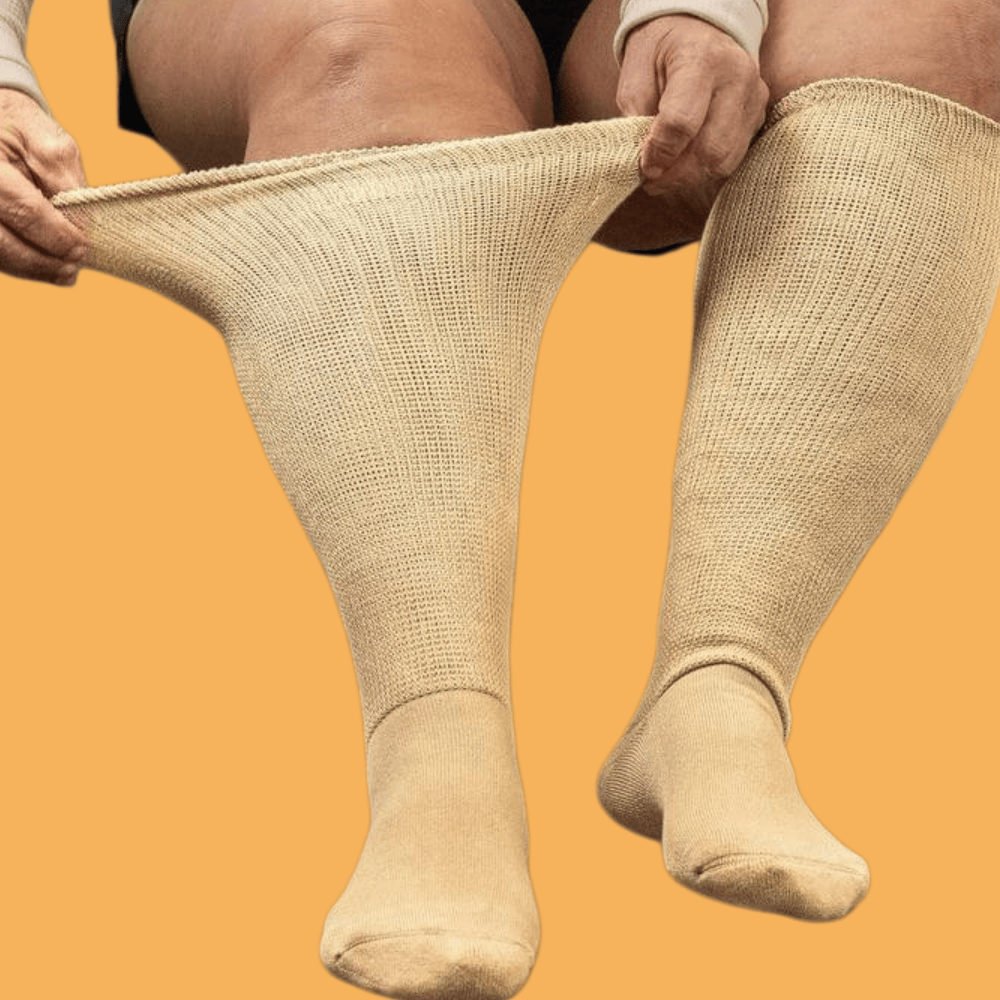 DiaFlow™ Neuropathy Relief Acupressure Socks - Beige