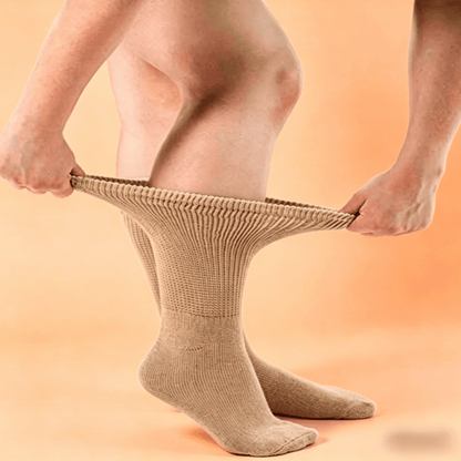 DiaFlow™ Mid-Calf Acupressure Socks for Neuropathy - Khaki Brown