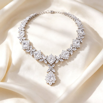 The Rowan Bridal Parure — Flat Lay