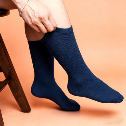 DiaFlow™ Mid-Calf Acupressure Socks for Neuropathy - Khaki Brown