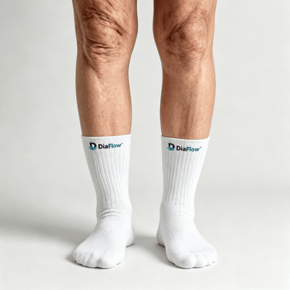 DiaFlow™ Beige Ankle Socks: Sensitive Skin Protection