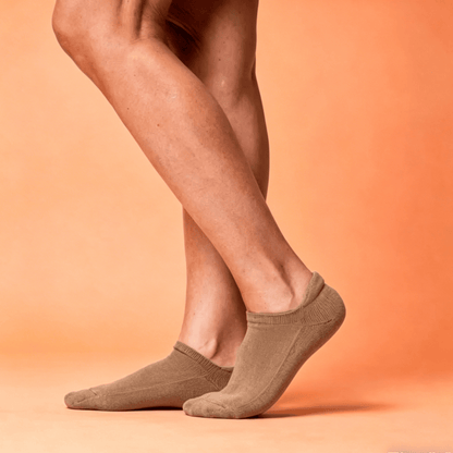 DiaFlow™ Ankle Acupressure Massage Socks (for neuropathy) - Khaki Brown