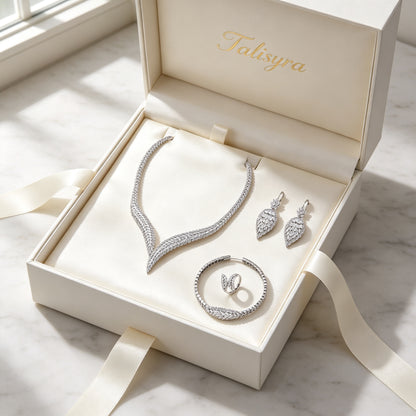 The Midnight Bridal Set presented in a Talisyra gift box