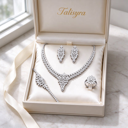 The Tiara Wedding Suite presented in an ivory Talisyra gift box