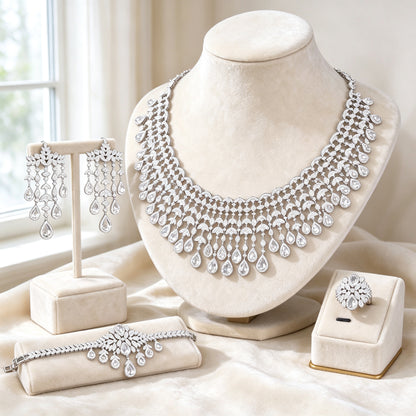 The Sage Crystal Parure — Color Variant White