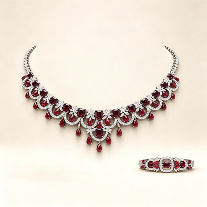 The Riley Bridal Parure — Color Variant Red