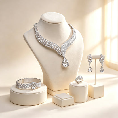 The Ophelia Crystal Parure — Color Variant White
