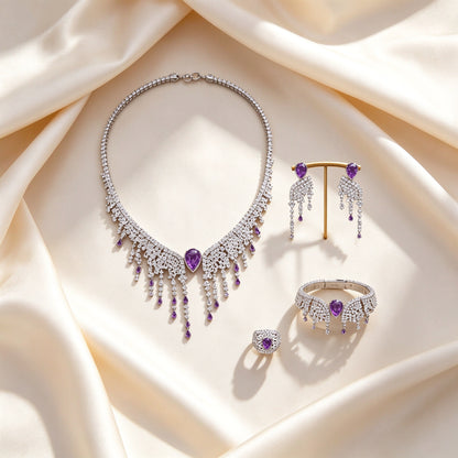 The Genevieve Bridal Set — Color Variant Purple