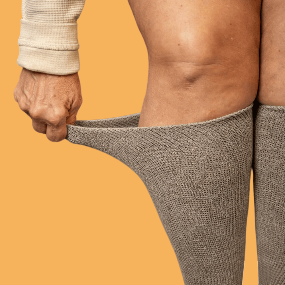 DiaFlow™ Neuropathy Relief Acupressure Socks - Khaki Brown