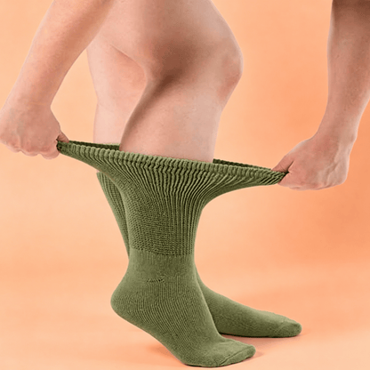 DiaFlow™ Mid-Calf Acupressure Socks for Neuropathy - White
