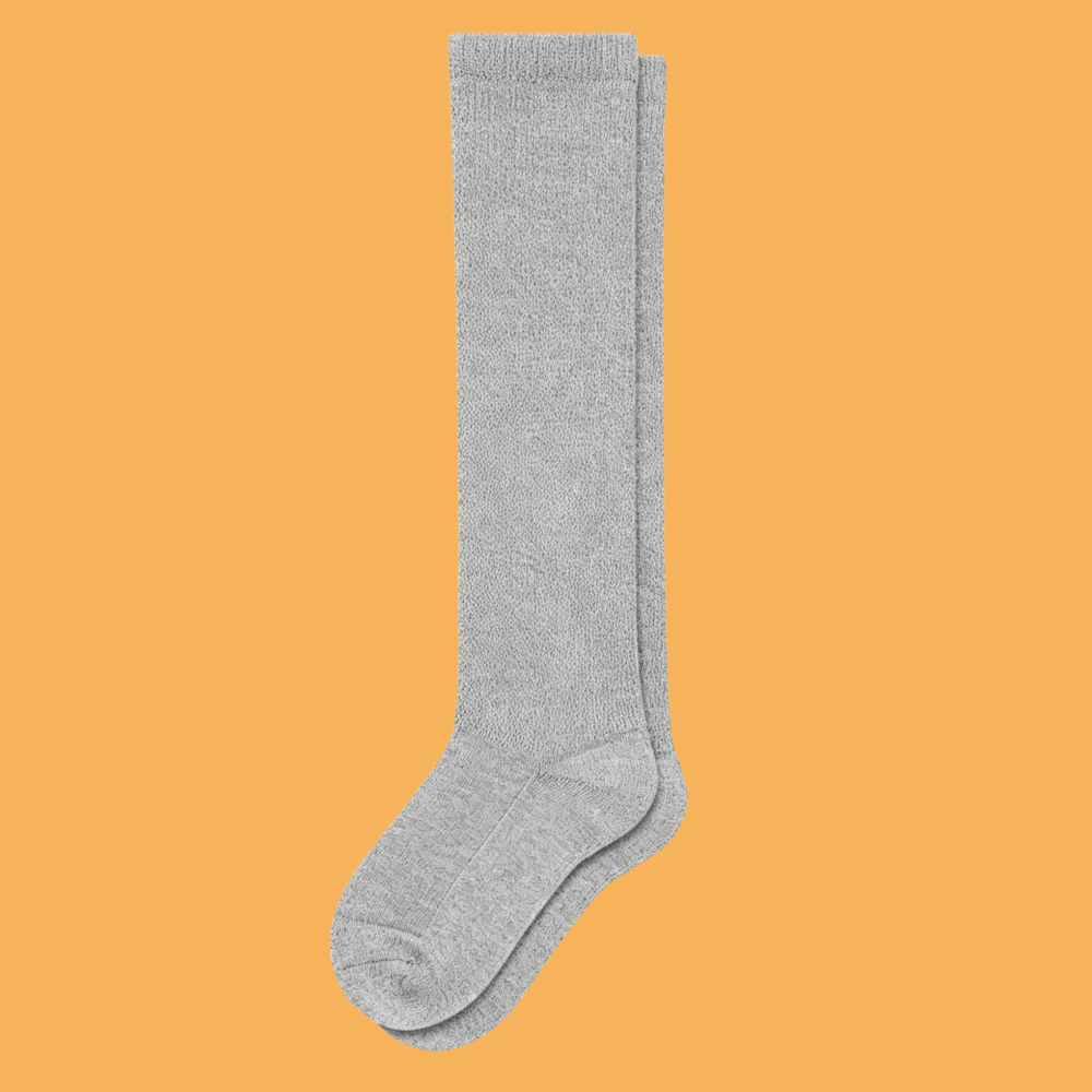 Fight foot swelling with DiaFlow™ gray acupressure socks. Designed pressure points improve circulation, delivering comfortable daily support ideal for diabetic foot care.