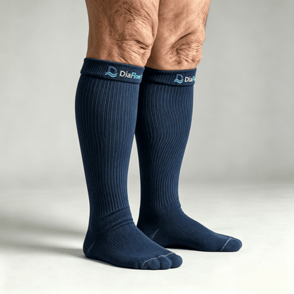 Loose non-binding top prevents pressure marks and supports natural circulation, ideal for swollen ankles