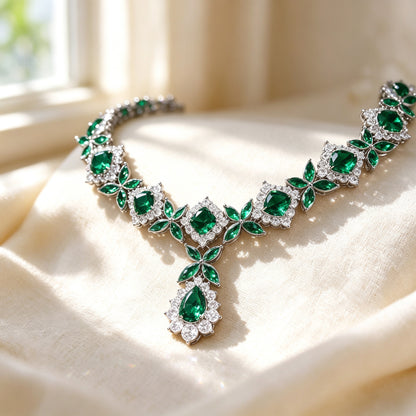 The Rowan Bridal Parure — Color Variant Green