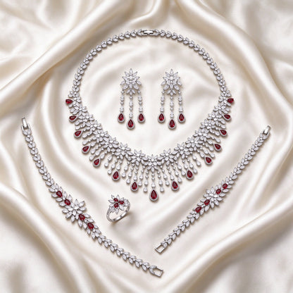 The Finley Bridal Parure — Color Variant Red