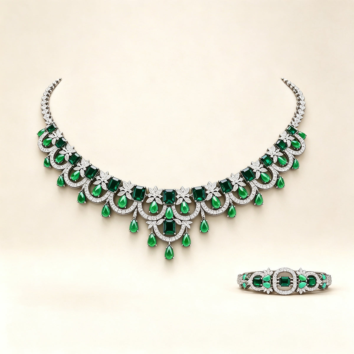 The Riley Bridal Parure — Color Variant Green