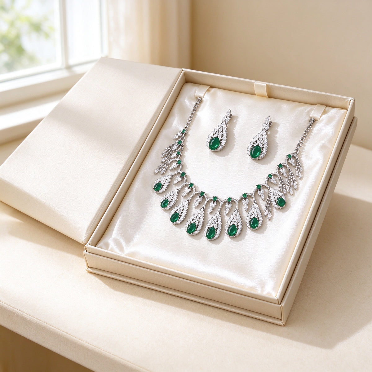 The Zinnia Bridal Parure — Talisyra Gift Box