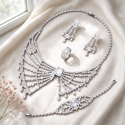 The Equinox Crystal Parure — Color Variant White