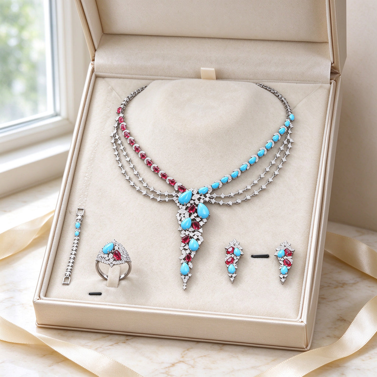 The Dawn Crystal Parure