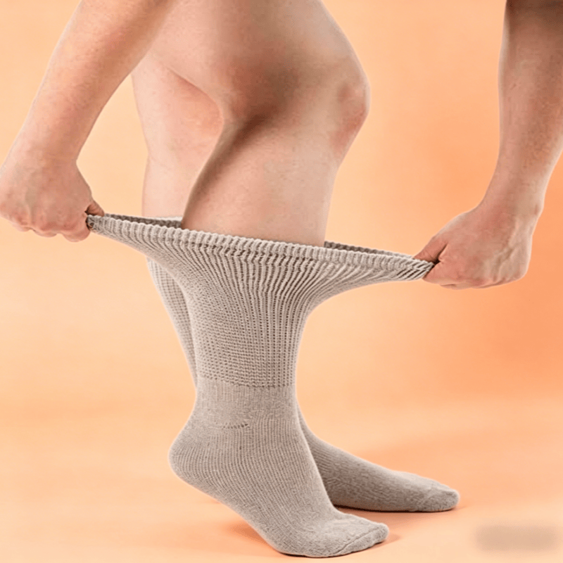 DiaFlow™ Mid-Calf Acupressure Socks for Neuropathy - White