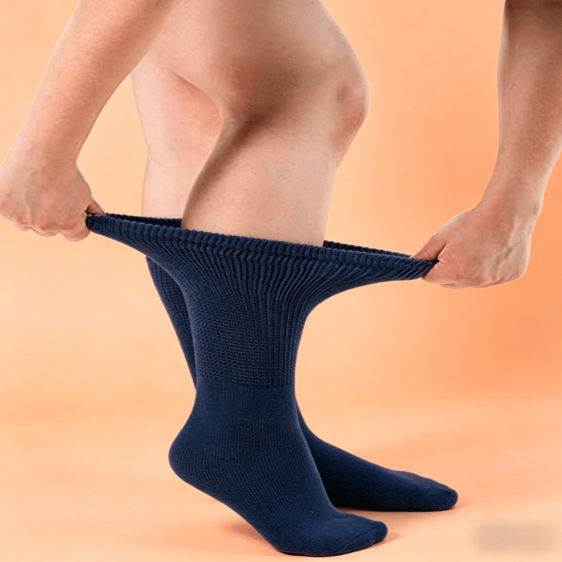 DiaFlow™ Mid-Calf Acupressure Socks for Neuropathy - White