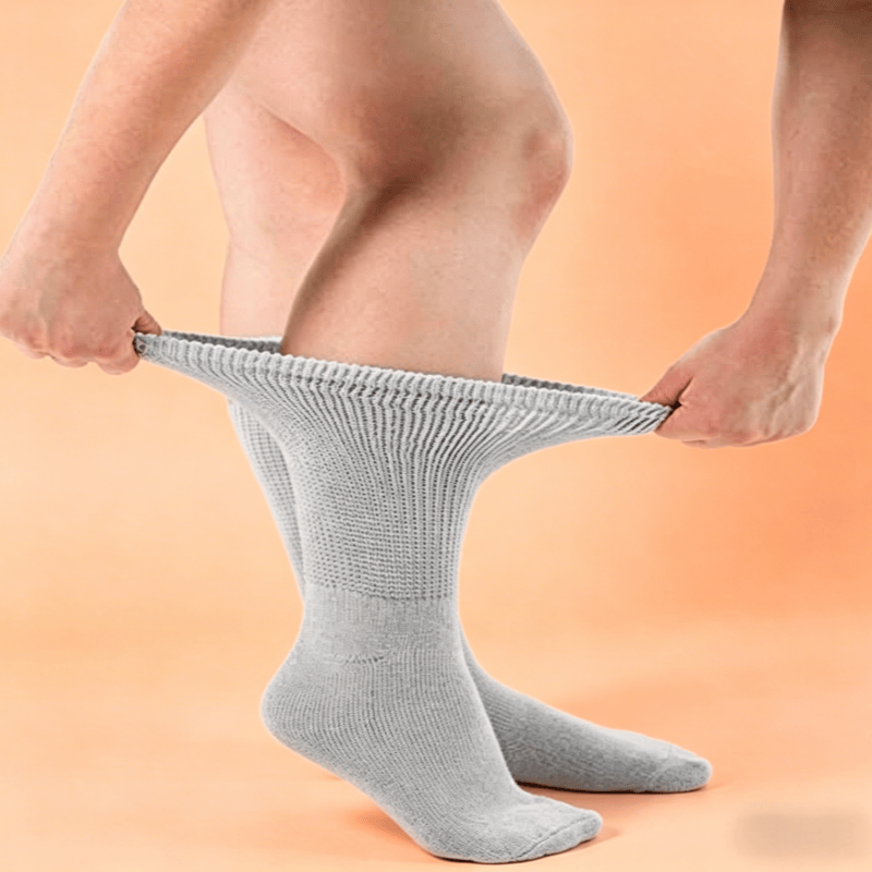 DiaFlow™ Mid-Calf Acupressure Socks for Neuropathy - White