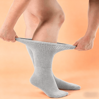 DiaFlow™ Mid-Calf Acupressure Socks for Neuropathy - White