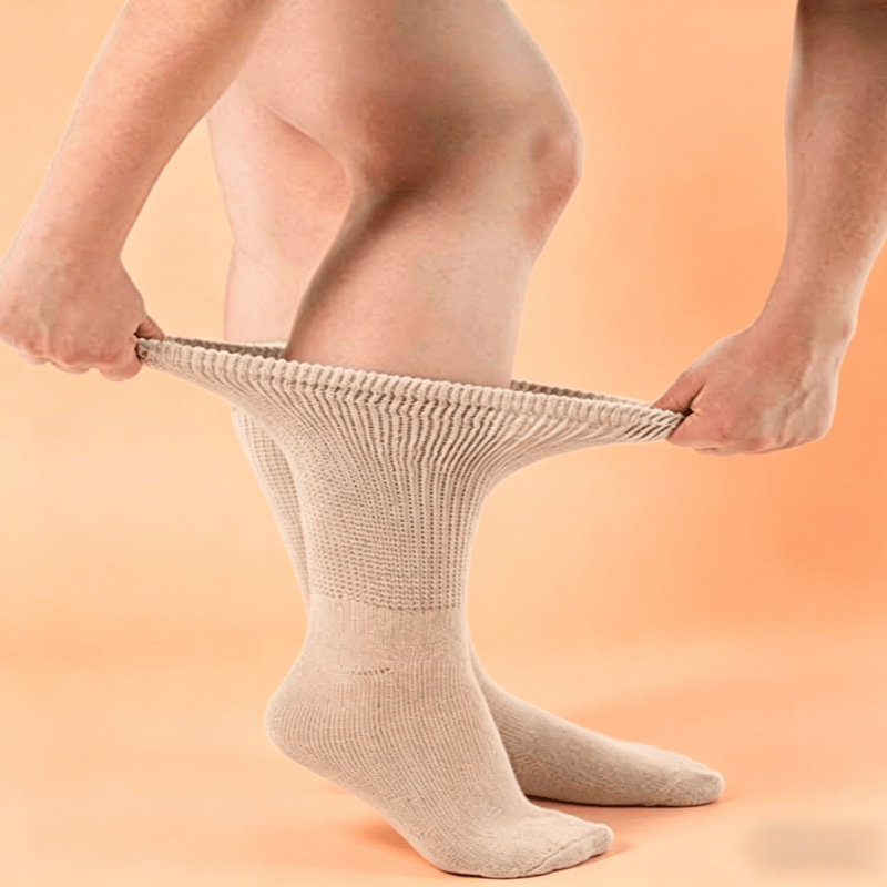DiaFlow™ Mid-Calf Acupressure Socks for Neuropathy - White