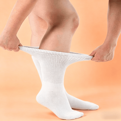 DiaFlow™ Mid-Calf Acupressure Socks for Neuropathy - White