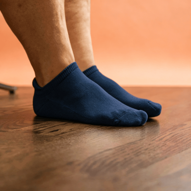DiaFlow™ Ankle Acupressure Massage Stockings (for neuropathy) - Light Blue