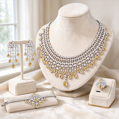 The Sage Crystal Parure — Color Variant Yellow