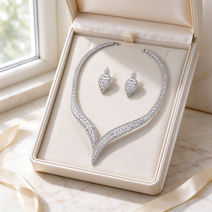 The Midnight Bridal Set in ivory satin-lined gift box