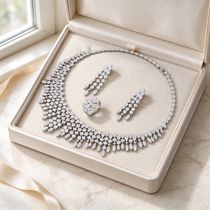The Dusk Wedding Suite in ivory satin-lined gift box