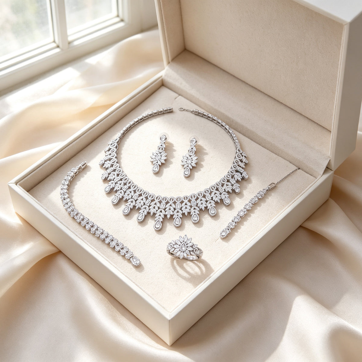 The Lyra Crystal Parure