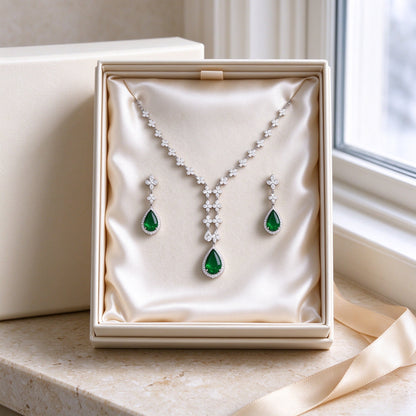 The Magnolia Crystal Parure — Talisyra Gift Box